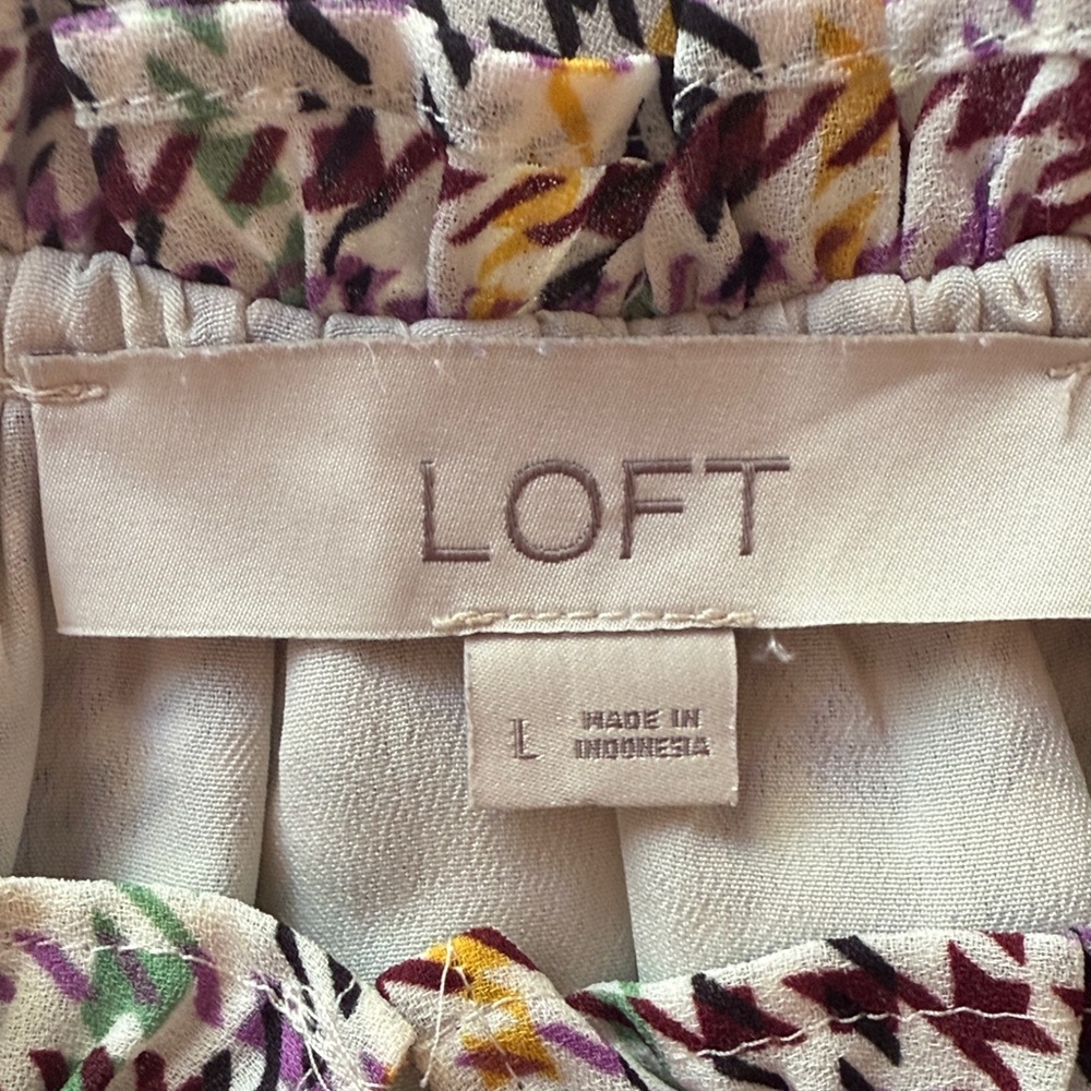 LOFT Multicolor Plaid Midi Dress - Picture 2 of 10